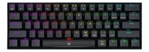 Teclado Mecanico Redragon Dragonborn Blue Switch Rgb Negro Idioma Inglés Us