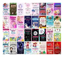 Pack Canva Convites Infantil Aniversario Editável 415 Artes