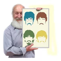 Poster Beatles John Lennon Paul Mccartney Ringo Star A3 02