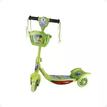 Patinete Infantil Feminino Masculino Cestinha Led Musica