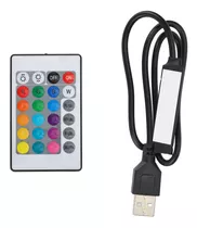 Controle De Faixa De Luz Rgb Usb Ler Para 4 Pinos 5v Led S