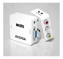 Adaptador Conversor Av2vga Rca Para Vga Novo Pronta Entrega