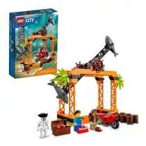 Lego City: Desafio De Acrobacias Com Tubarão (122 Peças)