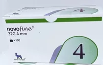 Aguja Novofine 32 G 4 Mm Lápiz Insulina Victoza Saxenda Soma