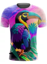 Camiseta Camisa Aves Pássaro Tucano Águia Gavião Papagaio -8