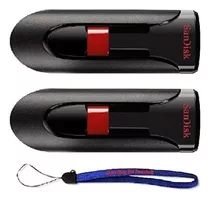  Sandisk Cruzer Glide 64 Gb (2 Pacotes) Usb 2.0 Flash Drive 