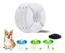 4 Filtros De Carbon  Para Fuentes De Mascotas Modelo Flor