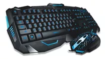 Combo Gamer Teclado E Mouse 2000dpi Led Usb Tc195 Multilaser Cor Do Mouse Preto