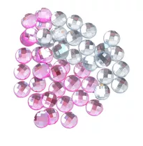 Aplique Strass Redondo 8x8mm X 100 Unidades