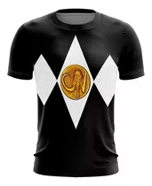 Polo Power Ranger Negro Sublimado Full Print