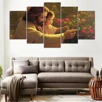 Quadros Decorativos Sala Quarto Jesus Com Criança