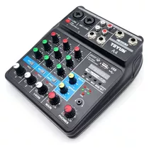 Consola De Sonido Mixing Profesional 4 Canales Teyun A4