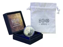 Moneda 100 Años Banco De La República Unc Estuche Original