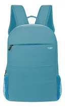 Mochila Para Notebook T-go Hombre Mujer Reforzada Urbana Color Celeste Em06 Diseño De La Tela Único