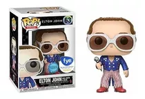 Elton John Funko Pop # 63 Glitter Vaulted 100% Original Raro