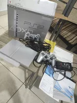 Playstation 2 Slim Silver Modelo 79001 En Caja 