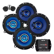 Jogo Auto Falante Portas 400w + Modulo Ir 400.4 Mini Tweeter