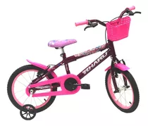 Bicicletas Infantil Rharu Aro 16 Flower  4-6 Anos Roda Alum.