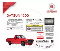 Stickers Adhesivos Datsun Nissan 1200 