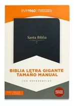 Biblia Rvr1960 Letra Gigante Tamaño Manual C/ Indice Cierre 