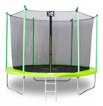 Cama Elastica Trampolín Con Red Seguridad 3.05 Mts Vx Play Color De La Lona De Salto Negro Color Del Cobertor De Resortes Verde