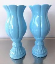 2 Taça Vaso Flor 30cm Cerâmica