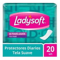 Protector Diario Ladysoft Ultradelgada Tela Suave 20 Un