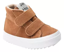 Zapatilla Botita Infantil Abrojo Gamuza Joe Hopi