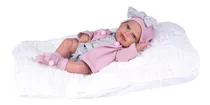Bebê Boneca Reborn Dolls Menina Realista Rosa Super Toys 472