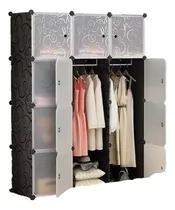 Armario Organizador 12 Cubos Modular Customizable Color Negro