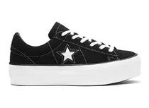 Converse One Star Plataforma Ox Black White Shoesfactory4