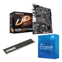 Combo - Mother Gigabyte H510m S2h V2 + I5 11600k + 8gb 