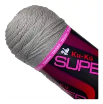 Estambre Ku-ku Super Tubo De 200 Gramos Color Gris Claro