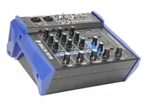 Consola Potenciada Tecshow Blue Active 4 Canales 100w + 100w