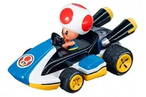 Mario Kart De Fricçao Pull Speed Toad Miniatura 1/43