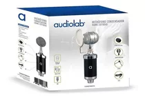 Microfono Audiolab Condensador Home Studio Fx Color Negro