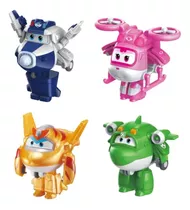 Super Wings - Transform-a-bot 4-pack De 2  Supercharged Paul