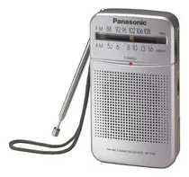 Radio Portátil Panasonic Am/fm A Pilas Rf-p50d Plateado