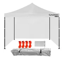 Gazebo Gadnic Plegable 3x4,5mt Reforzado Impermeable Color Blanco