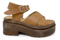 Zapato Sandalia Mujer Taco Plataforma Liviana Comoda Kw