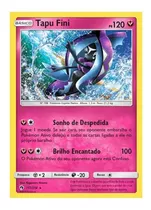 Carta Pokémon Lendário Tapu Fini Trovões Perdidos