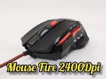Mouse Gamer Multilaser Mo236 Fire 2400 Dpi 4 Vel Com Led 