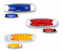 Plafon Lateral Tipo Peterbilt (1 Pieza) 12 Led Ambar  Rojo