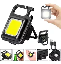 Linterna Recargable Led Cob Luz Potente Llavero Multiusos