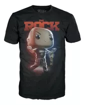 Camiseta Funko Pop Wwe La Roca Con Cinturón