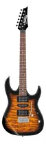 Guitarra Eléctrica Ibanez Rg Gio Grx70qa De Álamo Sunburst Con Diapasón De Amaranto