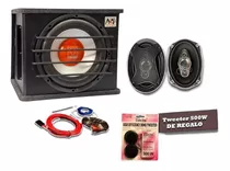 Subwoofer Potenciado +kit De Cables+ Tweeter+parlantes 6x9!!