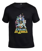 Blusa Camiseta Cavaleiros Do Zodíaco Anime Adulto Infantil
