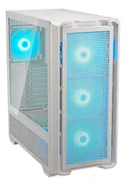 Gabinete Gamer Cougar Mx600 Rgb Mesh Branco Vidro Temp. Full