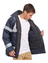 Campera De Abrigo Parka Impermeable Forrada De Trabajo Pro